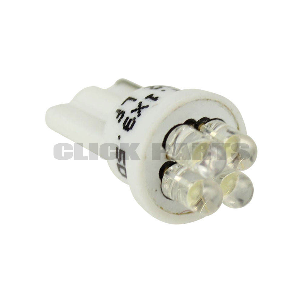 501 White LED 12V Side / Tail Light Wedge Bulbs (Twin Pack)