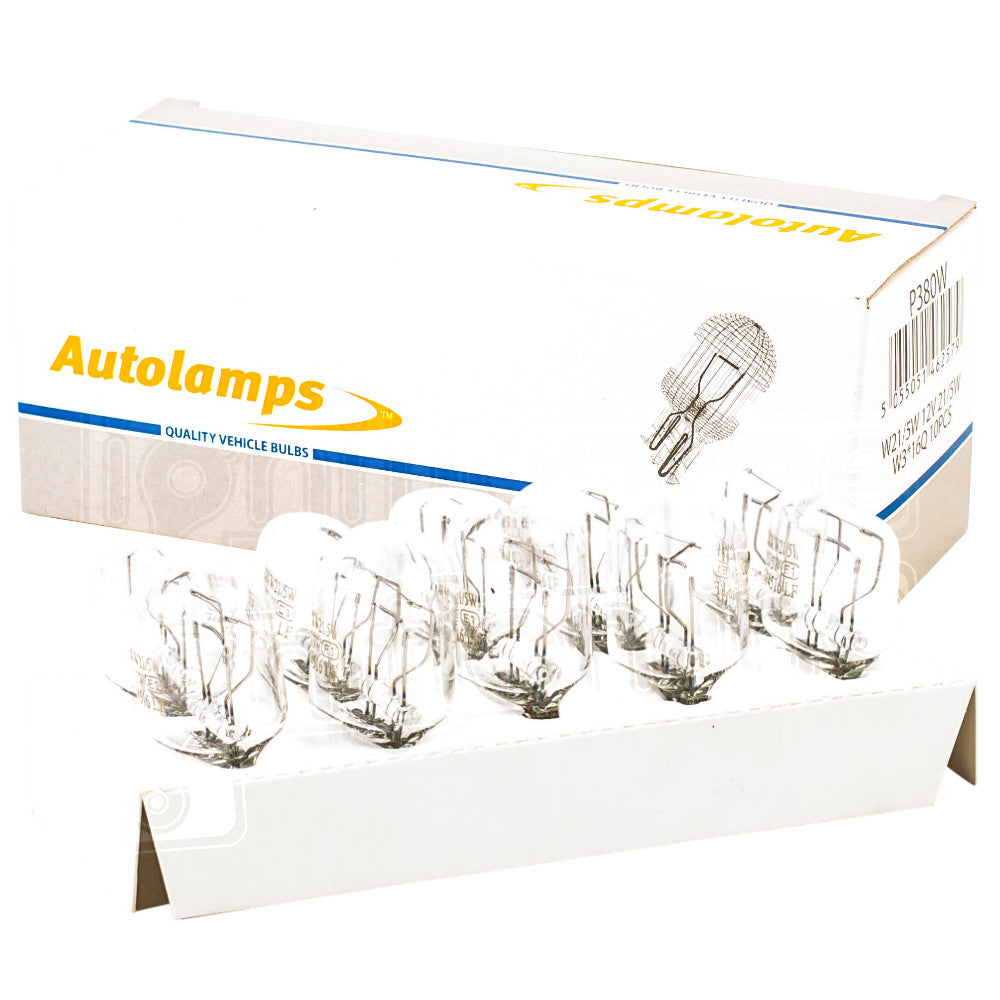 380W / 580W 12V 21/5W Stop & Tail Wedge Bulbs (Pack Of 10)