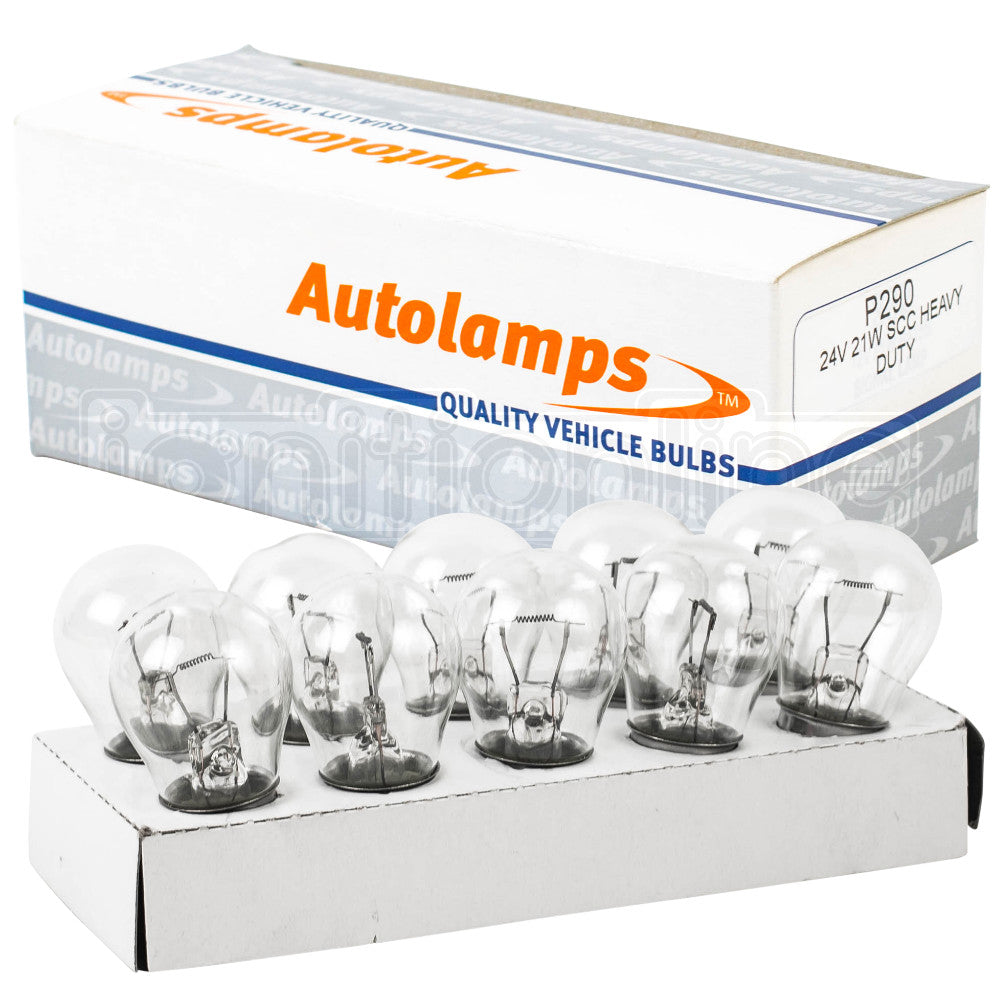 290 Replacement 24V 21W Stop Tail Bayonet Bulb (Pack Of 10)