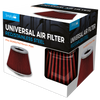 Simply Auto Universal Air Filter Chrome Front Red