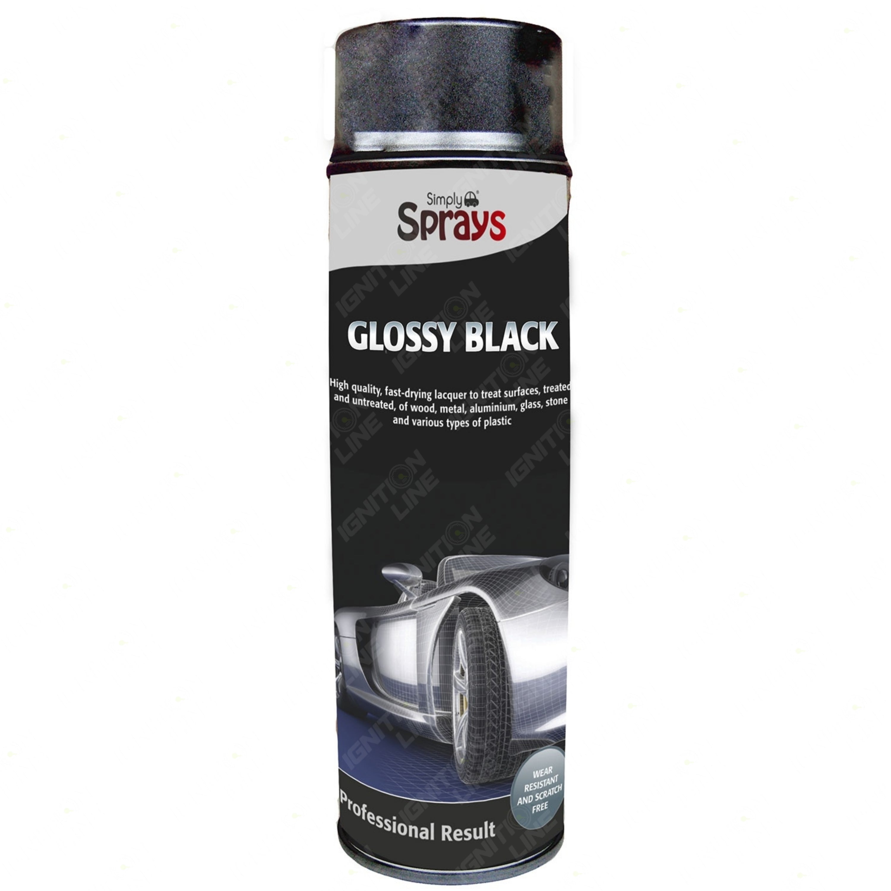 Simply Black Gloss Spray Paint 500ml