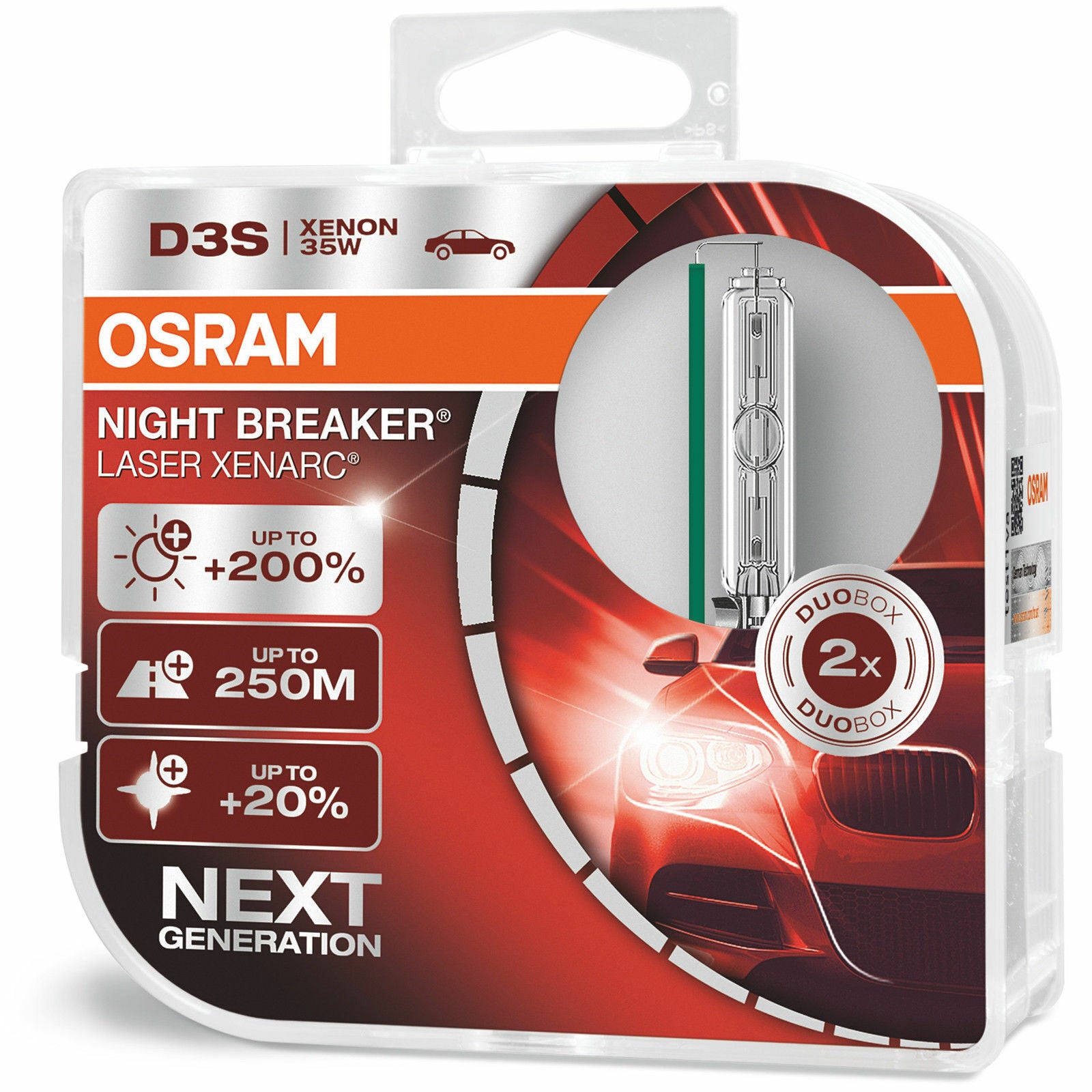 OSRAM D3S XENARC NIGHT BREAKER LASER - Twin Pack