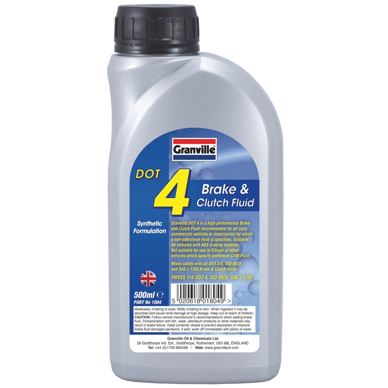 Granville Brake Fluid Dot 4 500ml