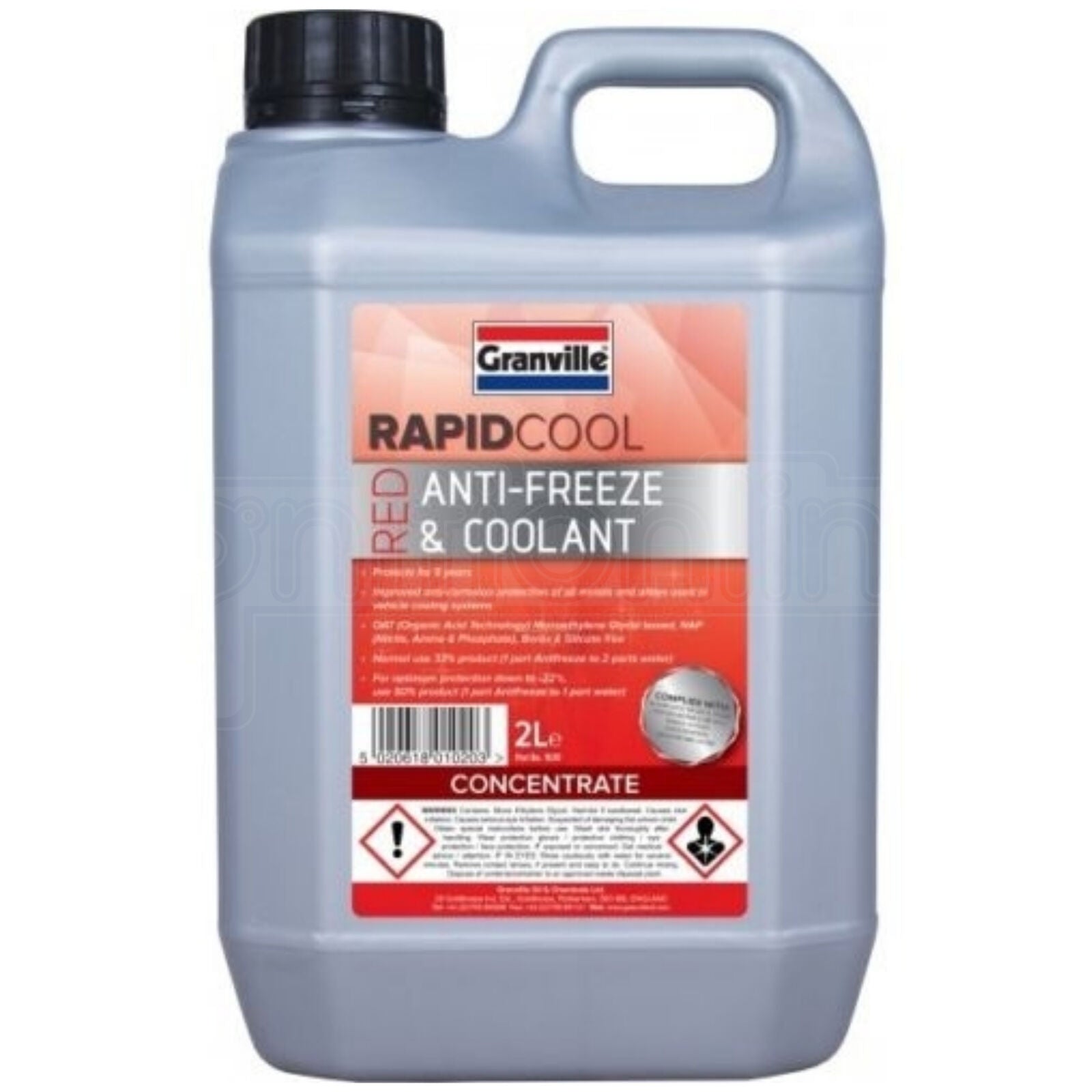Granville Rapid Cool Red Antifreeze 2 Litre