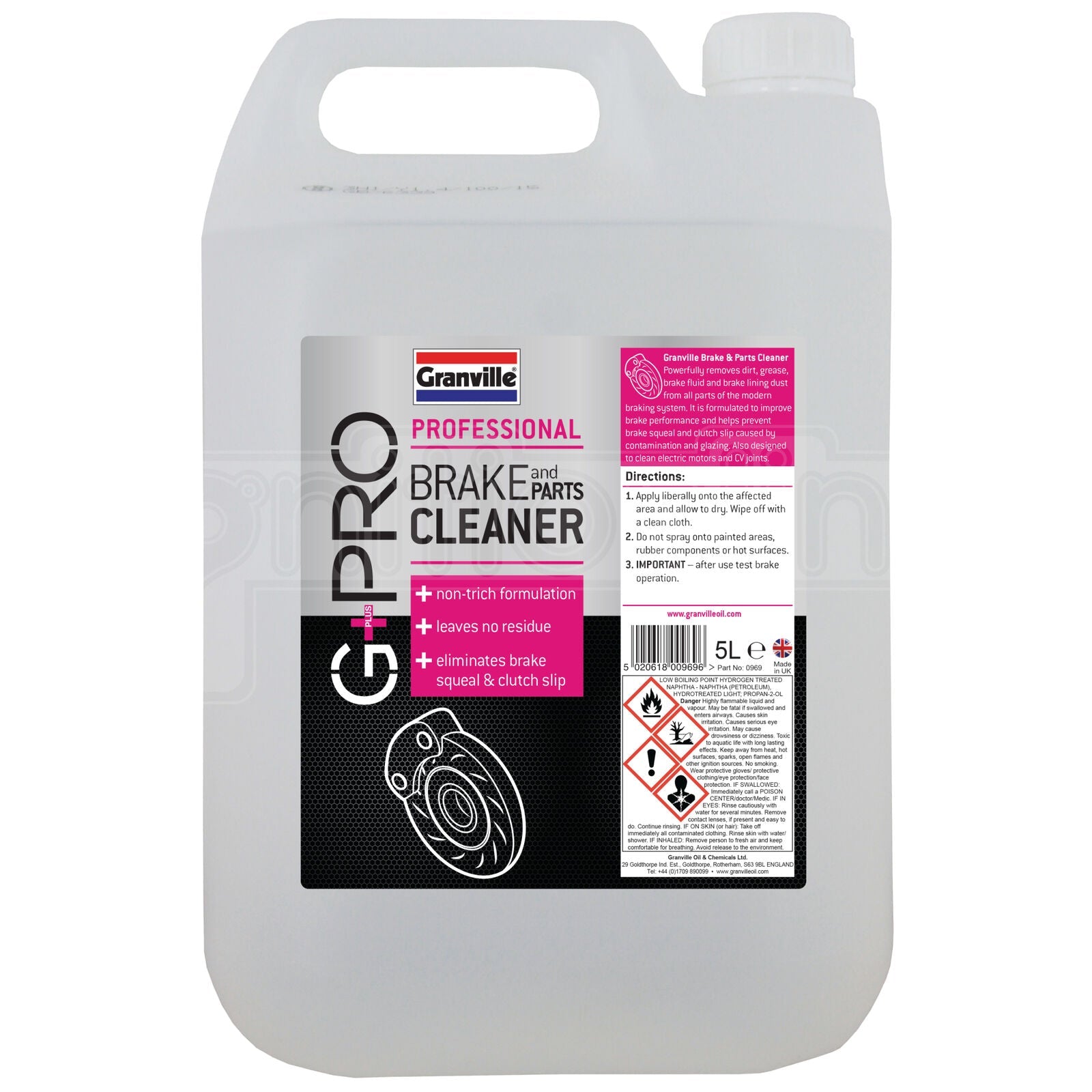 Granville G+Pro Brake & Parts Cleaner 5 Litre