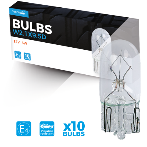 501 12V W5W Wedge Bulbs (Pack of 10)