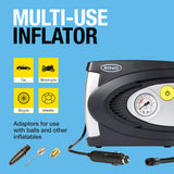 Ring RAC610 Analogue Tyre Inflator with adapters