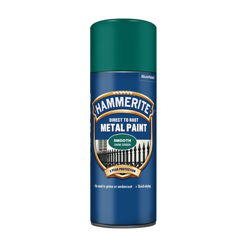 Hammerite Smooth Metal Paint Dark Green 400ml