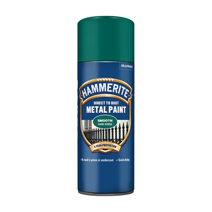 Hammerite Smooth Metal Paint Dark Green 400ml