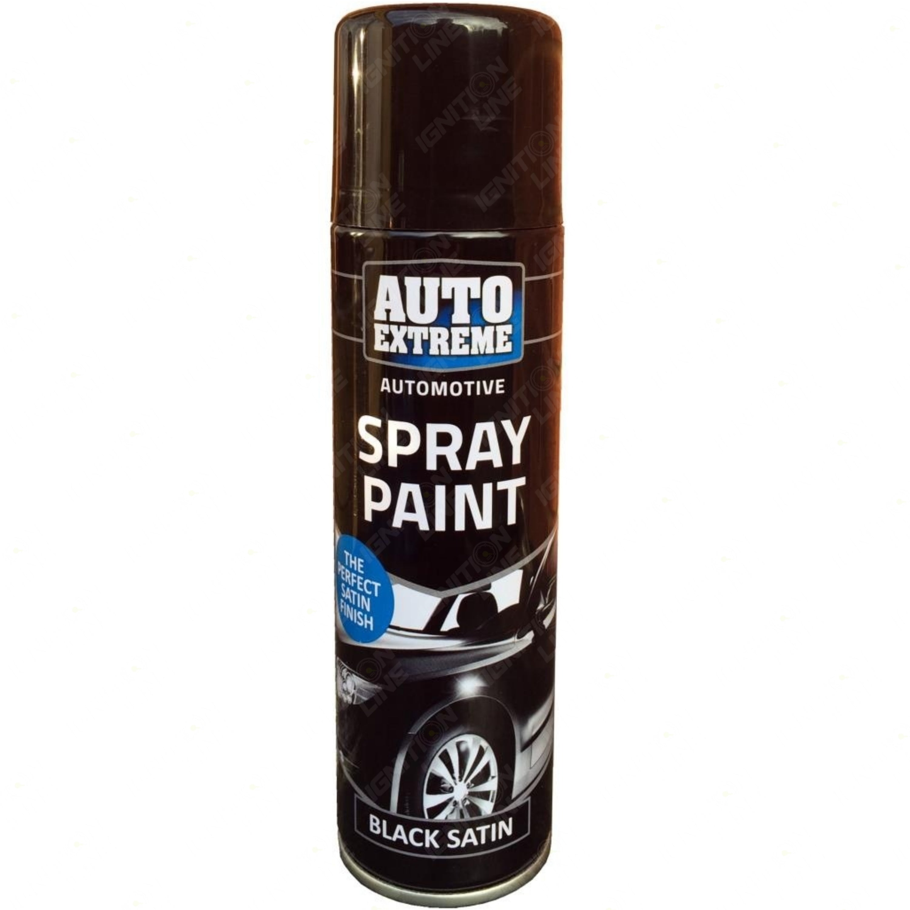 Rapide Auto Extreme Black Satin Spray Paint 250ml
