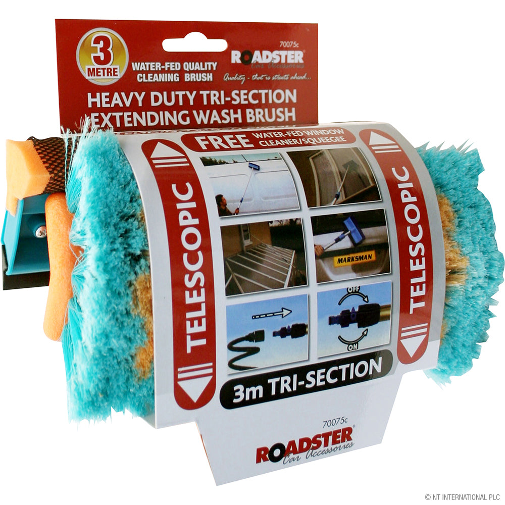 3M Ext. Car Wash Brush Telescopic W/Squeeze