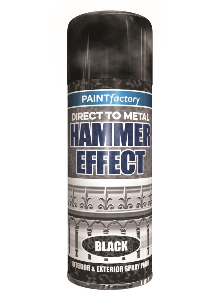 PF Hammer Effect Black Spray Paint 400ml