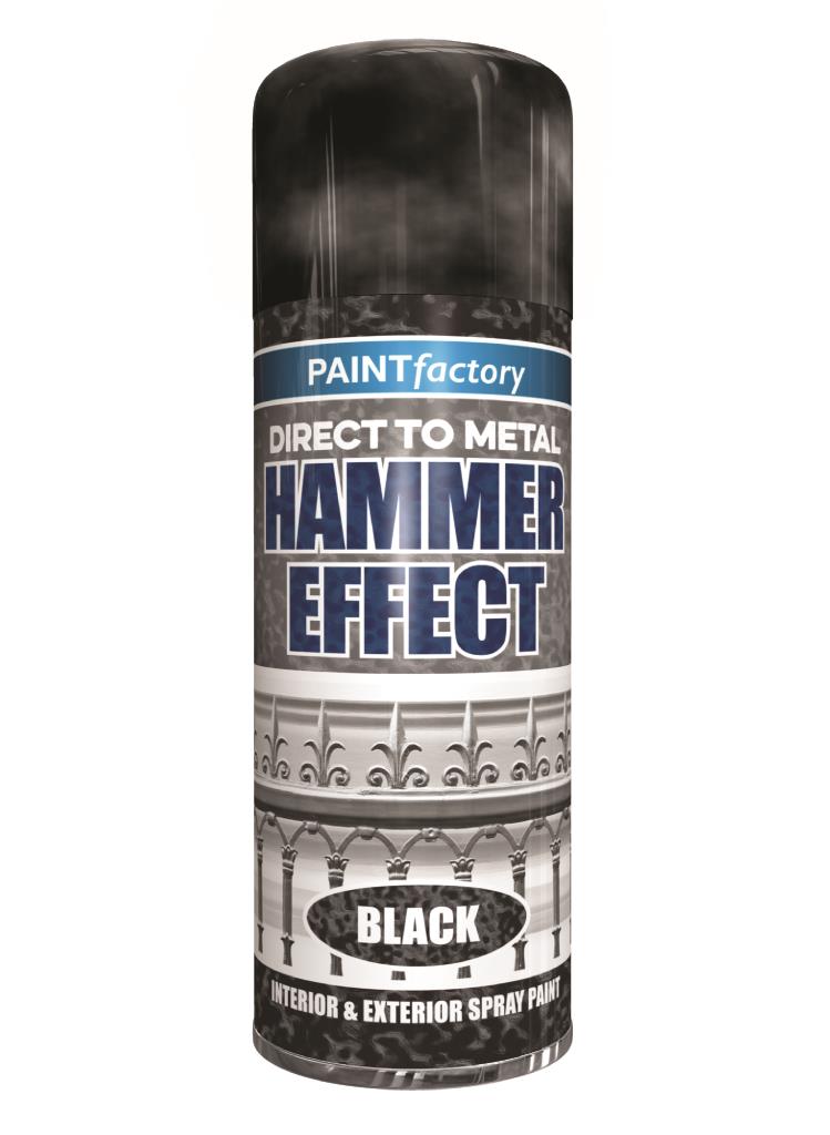 PF Hammer Effect Black Spray Paint 400ml