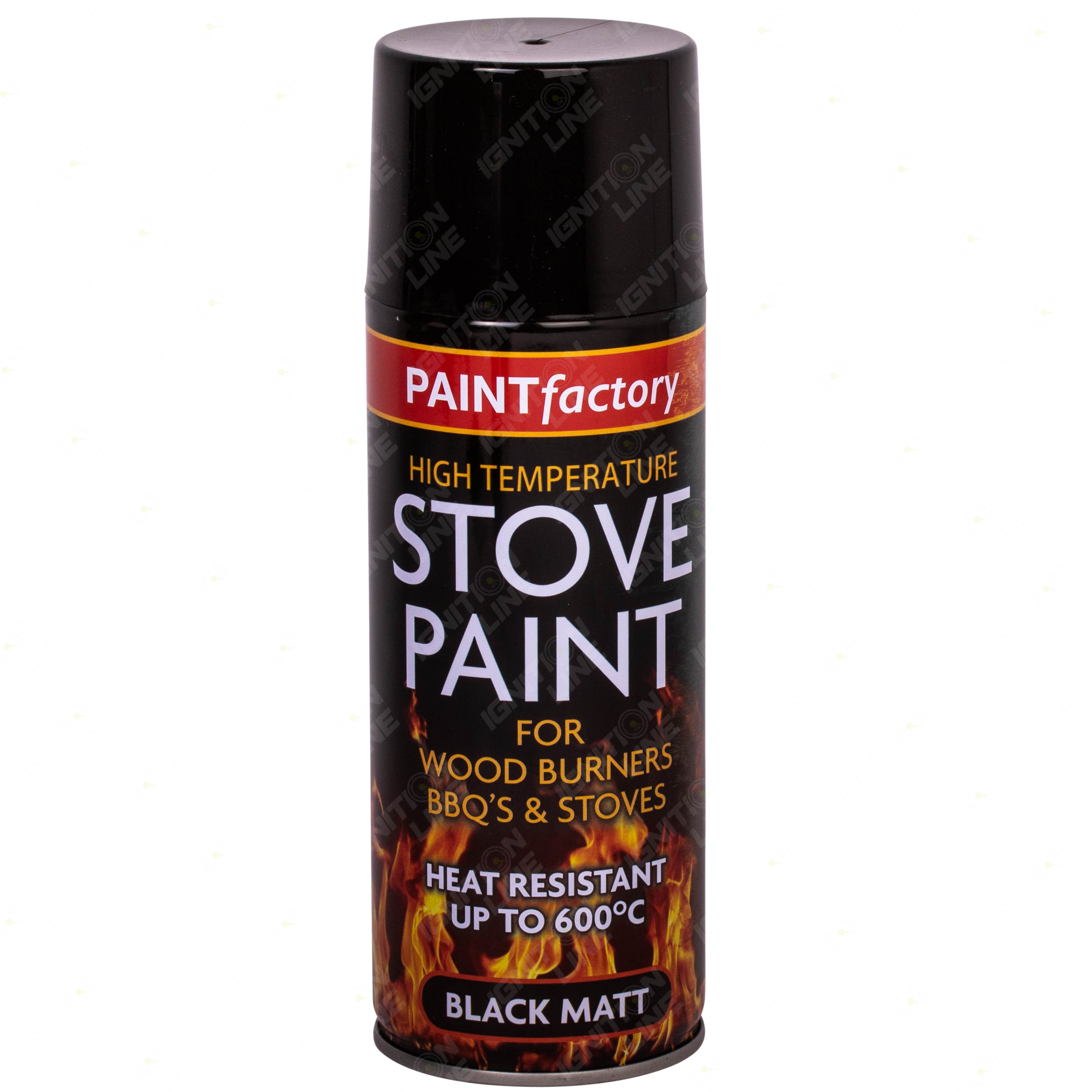 PaintFactory Stove Paint Spray Paint Black Matt 400ml