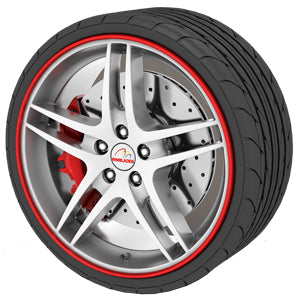 Alloy Wheel Protector Red