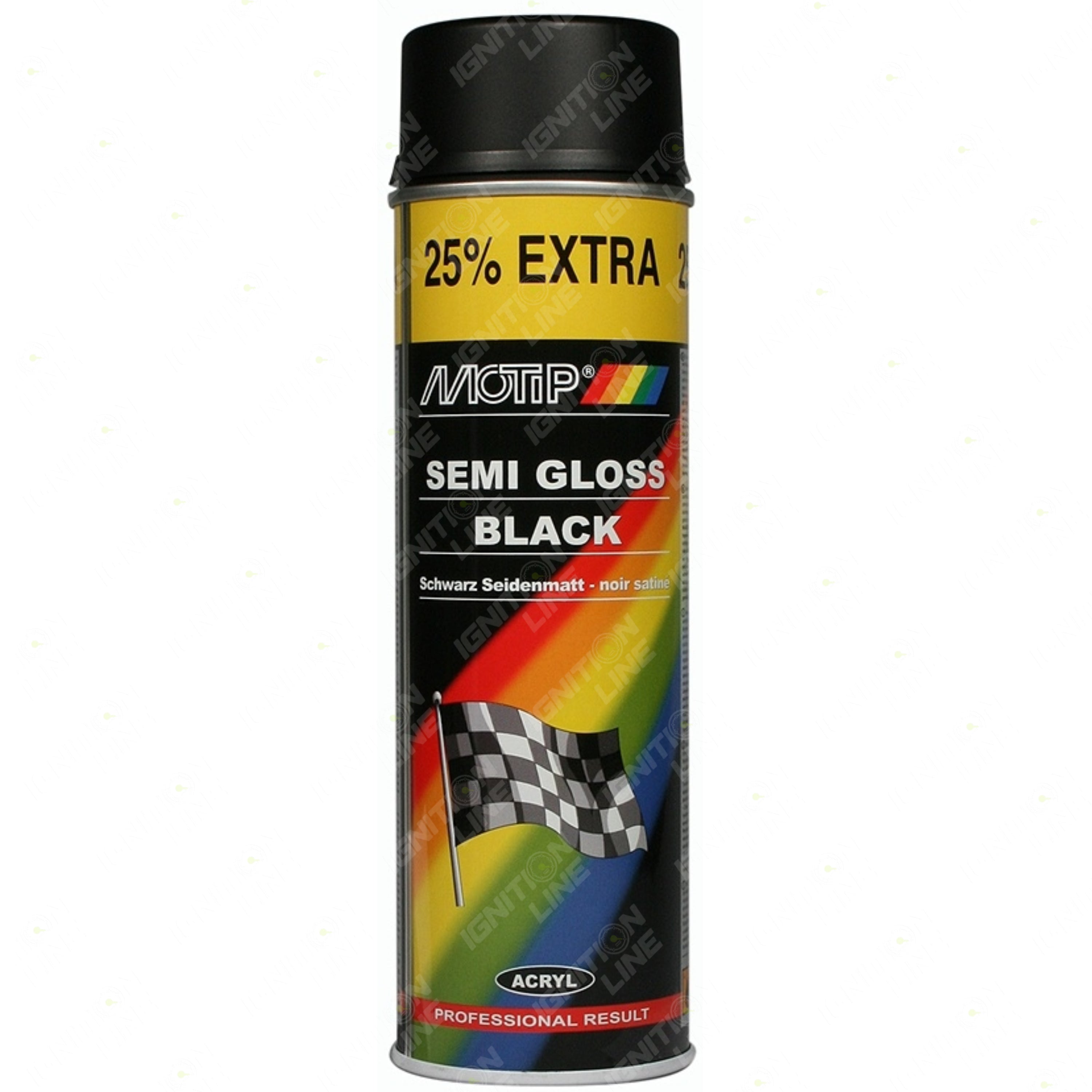 Motip Semi Gloss Black 500ml