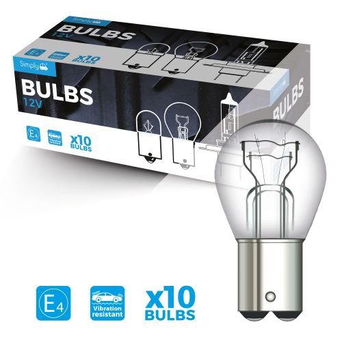 380 12V P21/5W Brake & Tail Bayonet Bulbs (Pack Of 10)