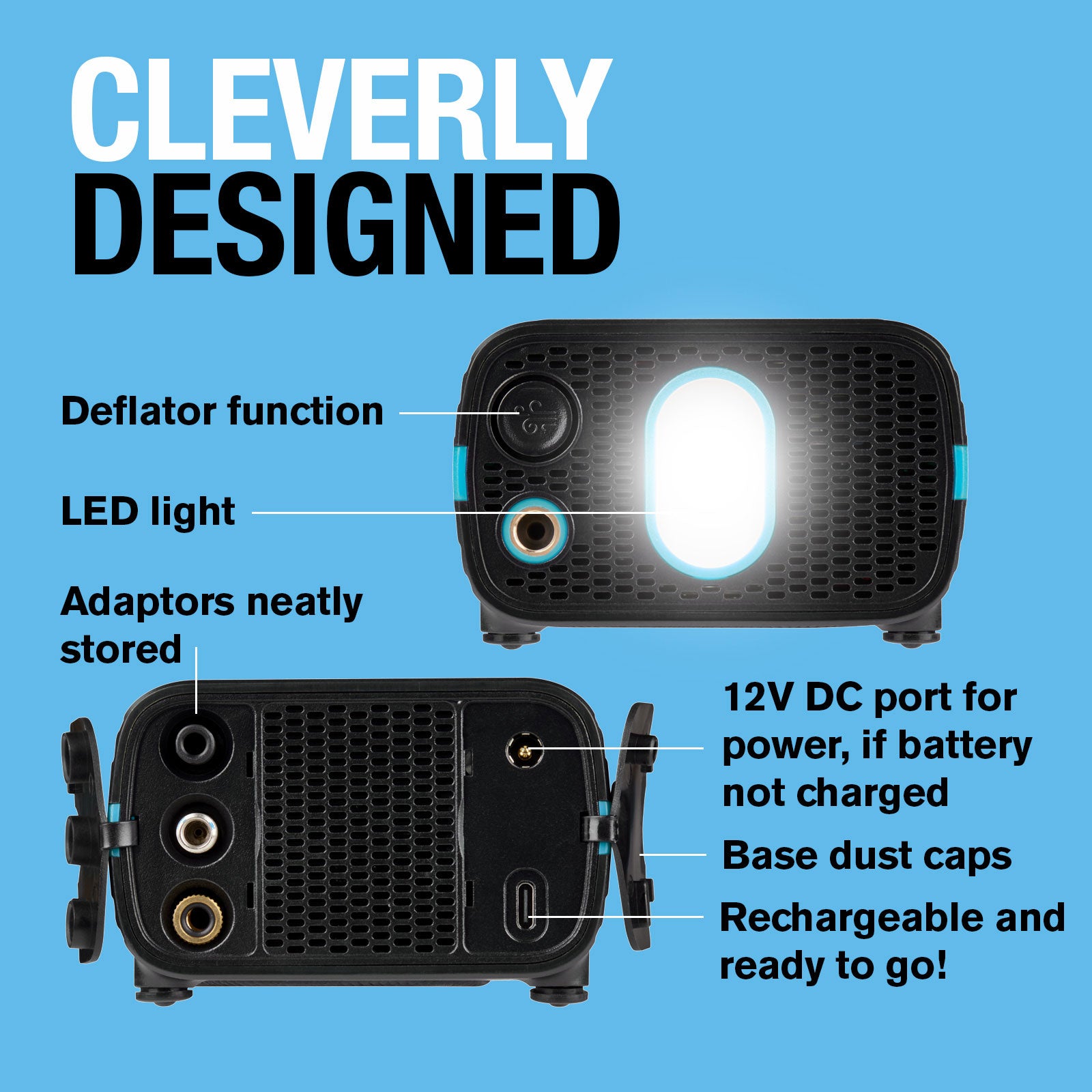 Ring Cordless Rechargeable Tyre Inflator