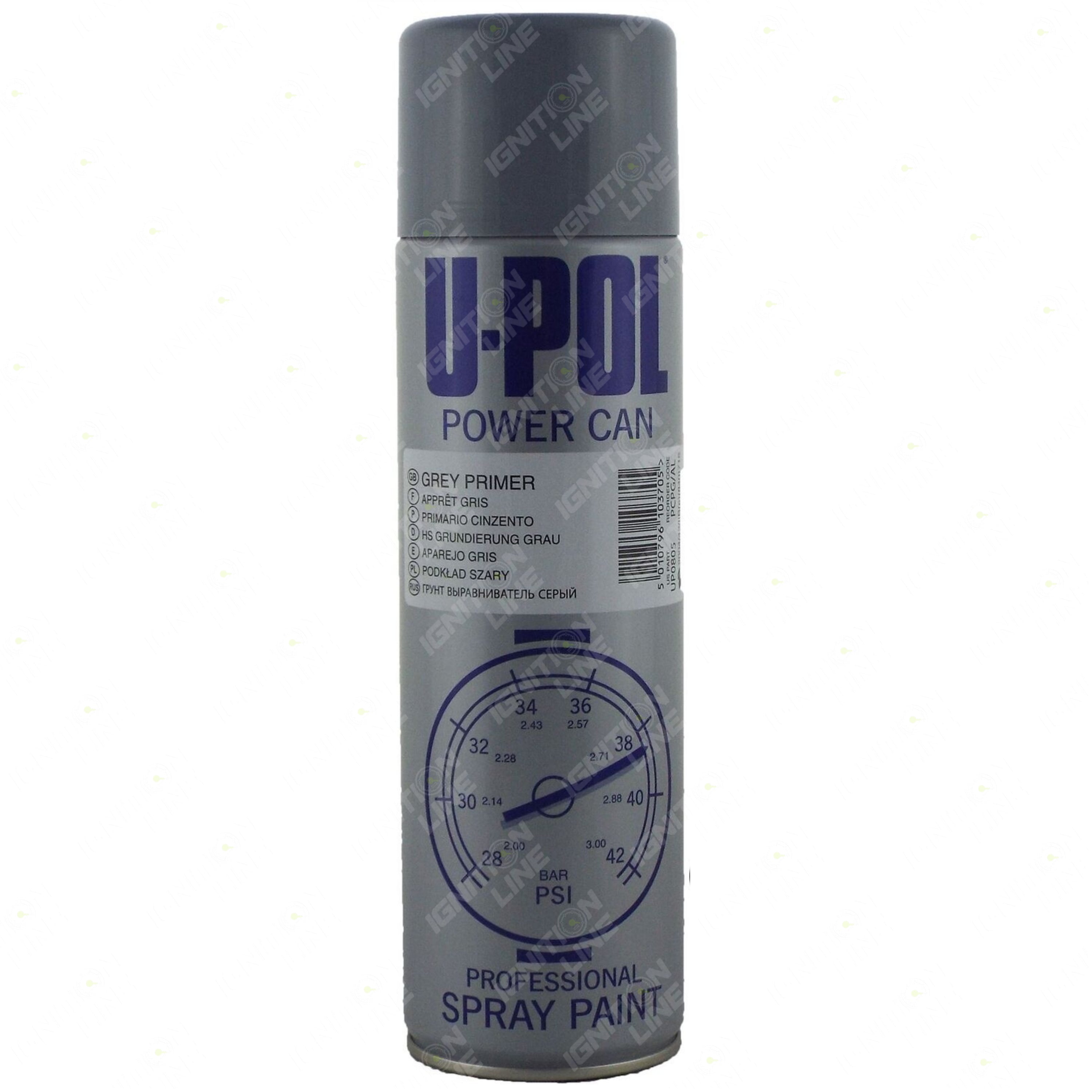 Isopon U-Pol PowerCan Grey Primer Paint 500ml